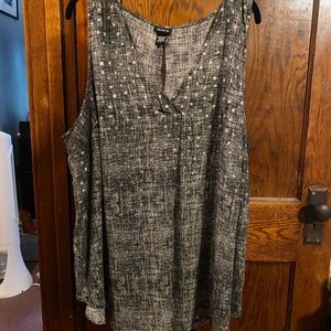 Grey Torrid Star Chiffon Tank